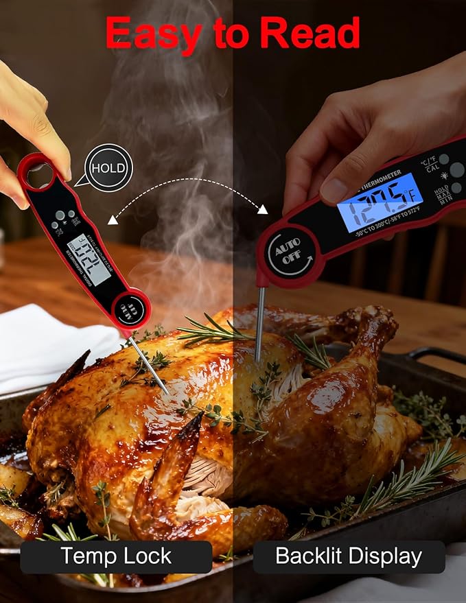 Meat Thermometer Digital, Instant Read Food Thermometer