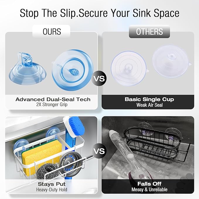 3-in-1 Kitchen Sink Caddy Organizer