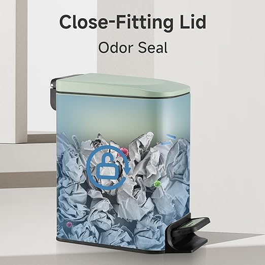 TIPGO Slim Bathroom Trash Can