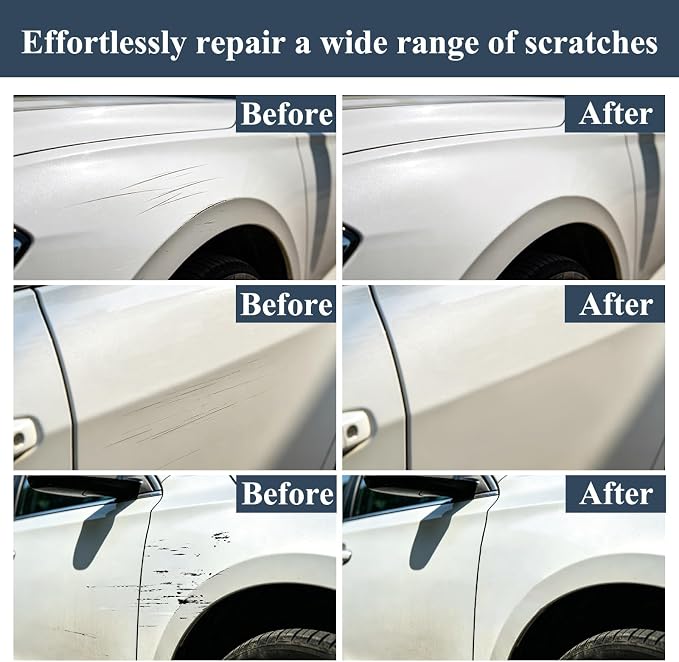 Glacier Silver Metallic(A83) Touch Up Paint Pen for BMW 2-in-1 Quick & Easy Car Scratch Repair Kit Exact OEM Match for X5/X4/iX3/X3/X2/X1/5/1 Series