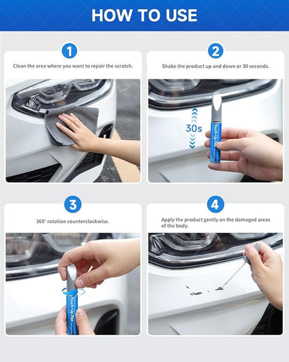 LZ9Y Phantom Black Pearl Touch Up Paint Compatible With Audi Exact Match Car Paint Pen Scratch Repair