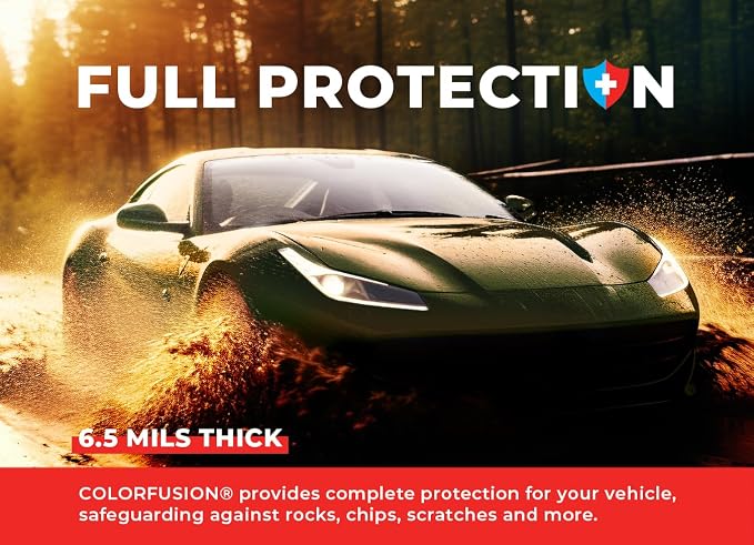 ColorFusion PPF by VViViD, Gloss Dark Olive Green Dry Apply PPF Vinyl Car Wrap Roll 10ft x 5ft