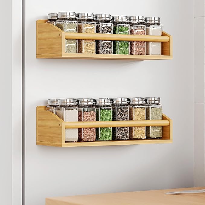 Mystozer 2 Pack Magnetic Spick Rack