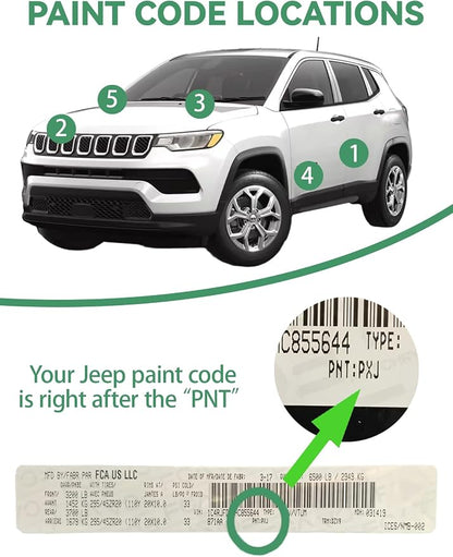 Car Touch Up Paint Stone White(PW1/SW1) for Jeep, Color Accurate Car Scratch Repair Remover Pen Fix Auto Paint Chips and Nicks