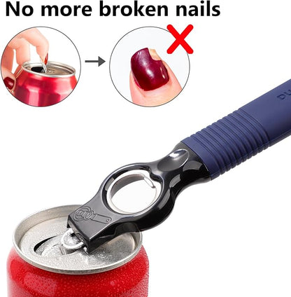 2-Pack Magnetic Beer Bottle Opener & Soda Can Opener, 2-in-1 Bottle Opener and