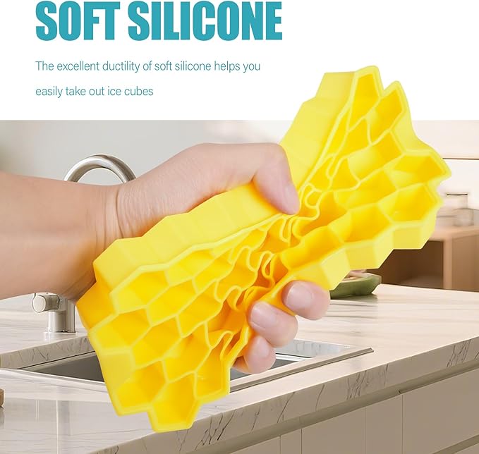 Silicone Mini Ice Cube Tray, 37 Pack Ice Trays