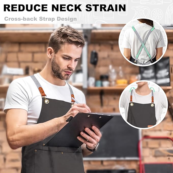 BeLuyi chef apron bib tool apron