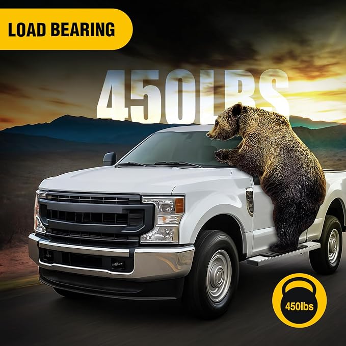 Nilight Running Boards for 2019-2026 Chevy Silverado GMC Sierra 1500 2500 3500 Regular Standard Single Cab 6 Inch Side Step Nerf Bars Stainless Steel