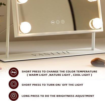 VANITII Lighted Vanity Hollywood Mirror