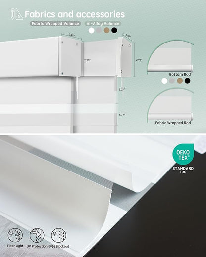 Yoolax Motorized Zebra Blinds Works