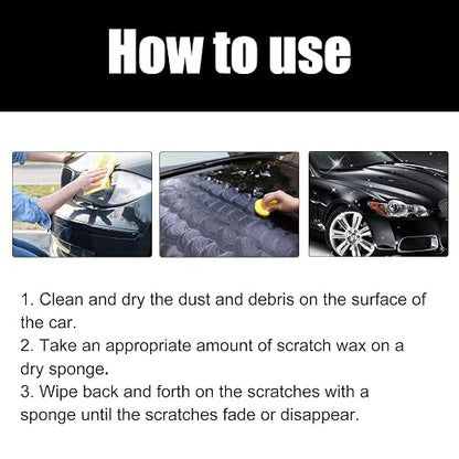 Scratch Remover for Vehicles,2026 New Scratch Removal Wax,Containing Wiping Sponge car Paint Scratch Repair Polishing Wax,Used for Deep Scratches on Various Vehicles (2pc)