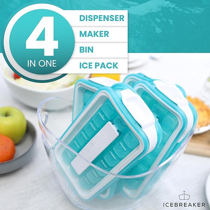 ICEBREAKER POP - 4 IN 1 - DISPENSER - MAKER - BIN - ICE PACK - Make And Serve