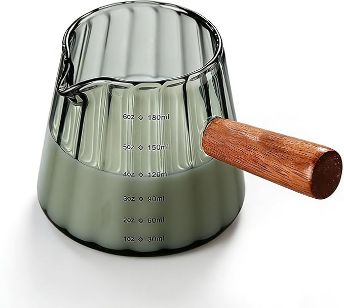 6 Oz Grey Glass Measuring Cups