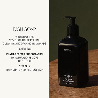 Homecourt by Courteney Cox Dish Soap, Steeped Rose, 16 fl oz | Dishwashing Liquid with Clean Ingredients, Non-Toxic & Skin-Safe, Safe for People & Pets