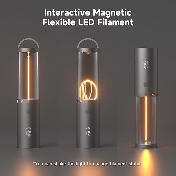 4-in 1 Portable Camping Lantern Rechargeable Camping Lights LED Flashlight with Hidden Hook SOS Mode Ultra-Long Life 35H Ambient Tent Lights for Household Essentials,Hiking,Camp,Outdoor