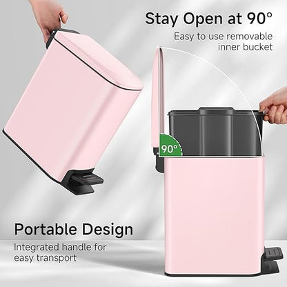 TIPGO Slim Bathroom Trash Can