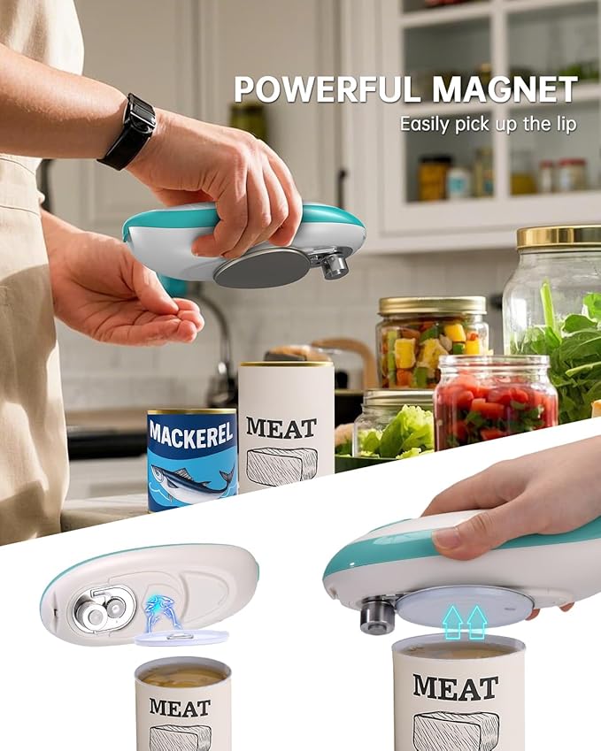 CIRCLE JOY Electric Can Opener, One-Touch Automatic Can Opening