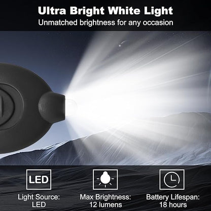 Mini Keychain Flashlight, Ultra Bright Micro Torch, Compact Key Ring Light with White Beam, Emergency Pocket Torch for Outdoor Camping Hiking (32 PCS)