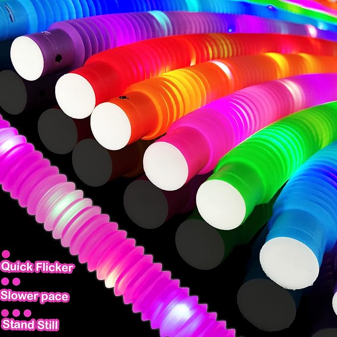 Halloween Glow Sticks Party Favors for Kids 12 PCS-Glow in Dark Party Supplies for Toddlers, Light Up Necklace Bracelet Accessories for Boys Girls, Neon Decorations for Birthday Dance Camp Care
