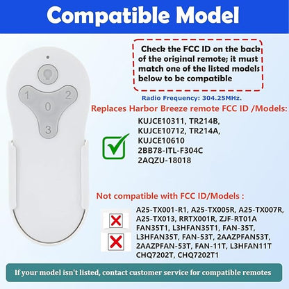 Ceiling Fan Remote Control Compatible
