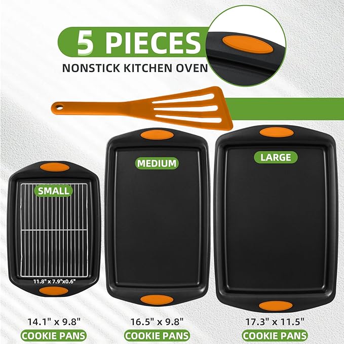 5-Piece Nonstick Baking Pans Set
