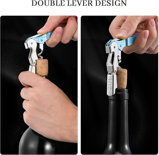 HYZ 2-Pack Wine Opener Waiter Corkscrew, Professional Wine Key