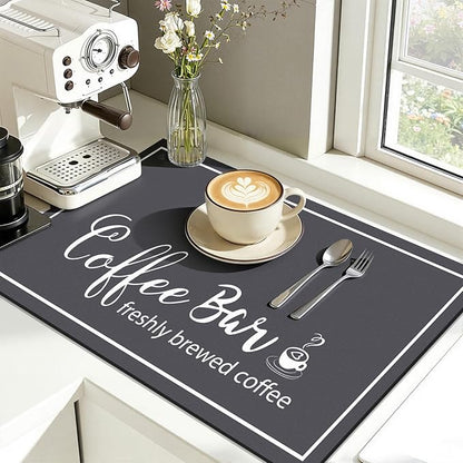 Findosom Dish Drying Mat, Cuttable Drying Mat