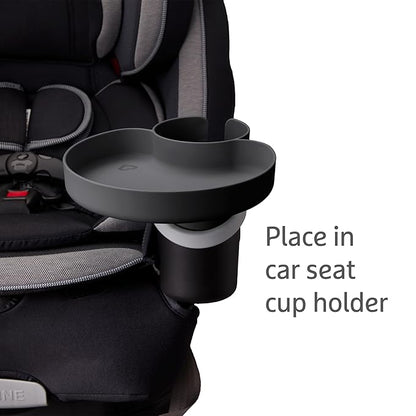 Munchkin® Carseat Tray - Toddler Travel & Road Trip Accessory for Mess-Free Snacking in The Car, Grey (Pack of 2)