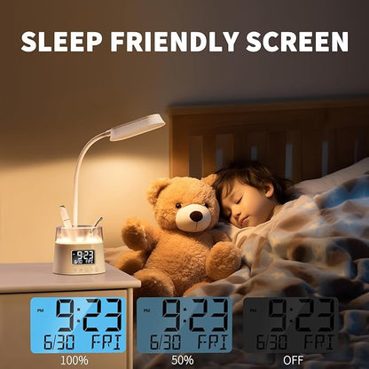 Led Desk Lamp with Pen Holder, Touch Lamps