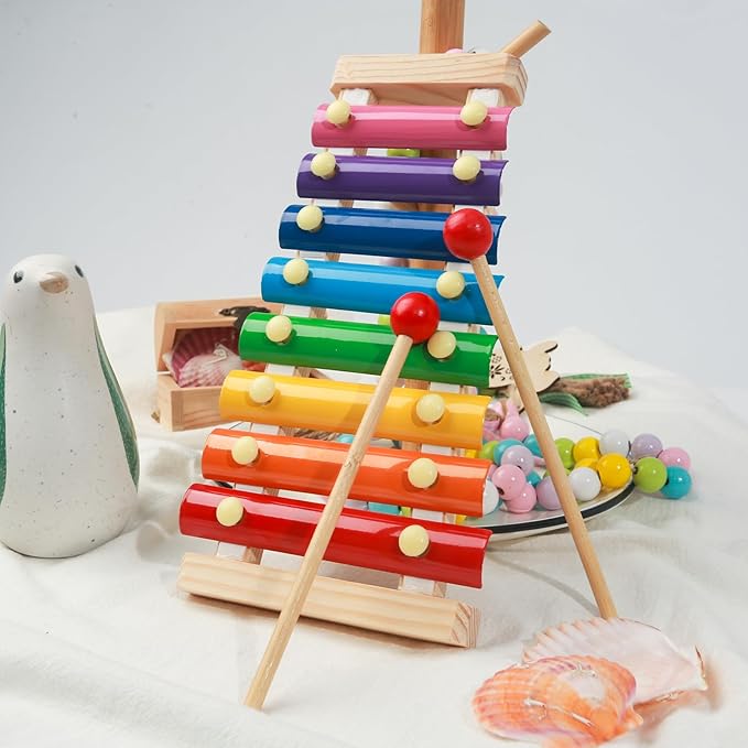 MCPINKY Xylophone for Kids, Xylophone Musical Toy with Child Safe Mallets Educational Musical Instruments Toy for Toddlers