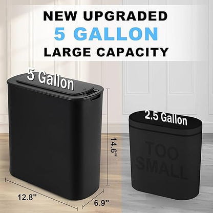 Cesun Motion Sensor Trash Can, 5 Gallon Automatic Bathroom Garbage Can