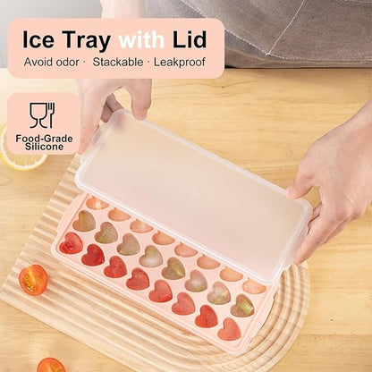 2 Pack Heart Shpaed Ice Cube Trays