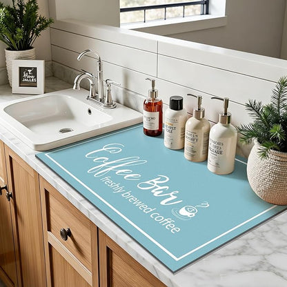Findosom Dish Drying Mat, Cuttable Drying Mat