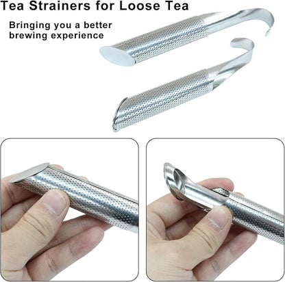 Waziaqoc 2 PCS Stainless Steel Tea Diffuser, Extra Fine Mesh Tea Strainer