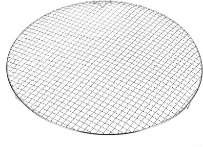 HARFINGTON Round Cooking Rack 19-inch Stainless Steel Cross Wire Barbecue Grill Net with 20mm Legs for Cooking Baking Steaming BBQ