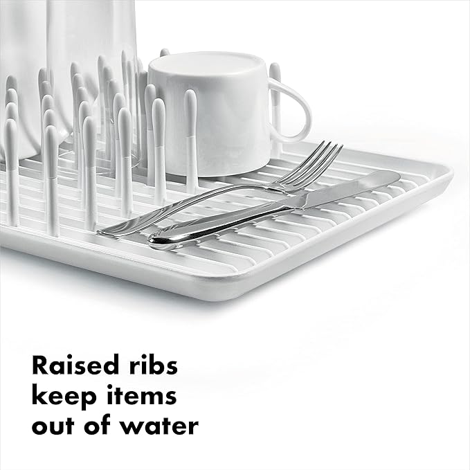 OXO Good Grips Compact Dish Rack Biscuit |