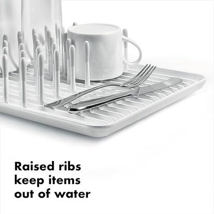 OXO Good Grips Compact Dish Rack Biscuit |