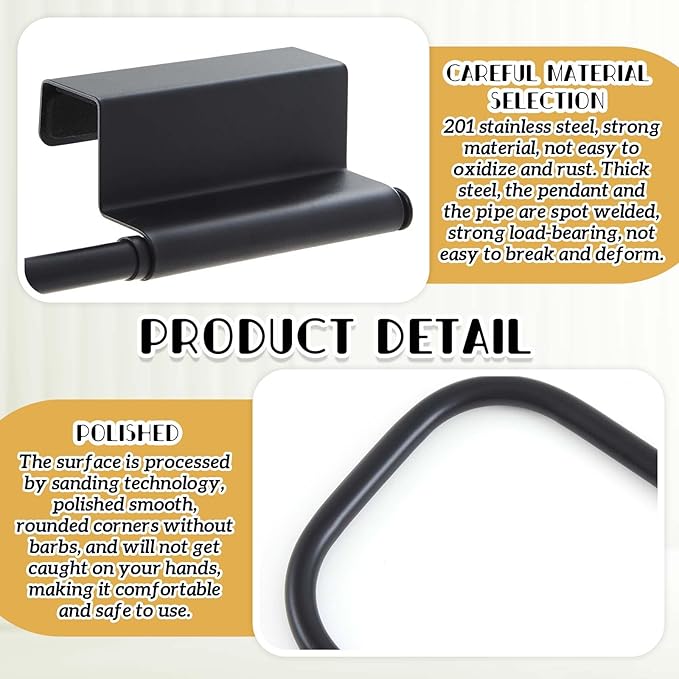 Yaocom 12.4 Inches Cabinet Door Paper Towel Holder Camper Under Sink No