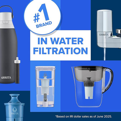 Brita Large 10 Cup Water Filter Pitcher, 1 BritaPlus Filter
