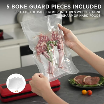 [2024 Q4] 8" x 12" Vacuum Sealer Bags, 200 Count-Ideal for Food Storage, Sous Vide, and Meal Prep, Keep Food Fresh and Nutrients, Wevac Lite