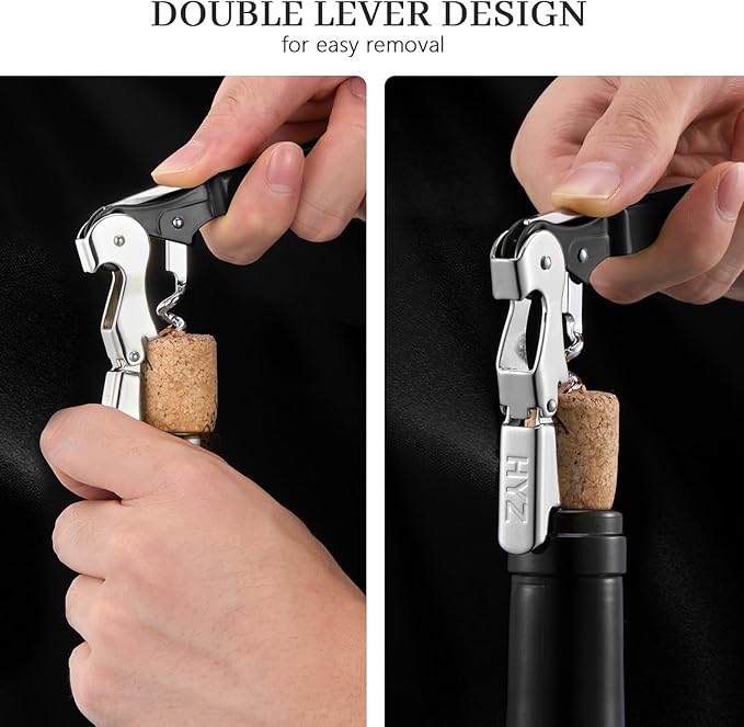 HYZ 2-Pack Wine Opener Waiter Corkscrew, Professional Wine Key