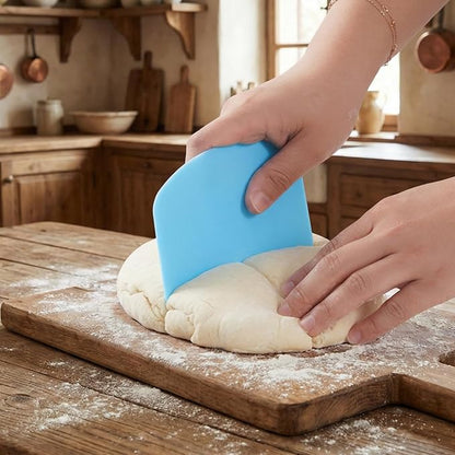 10 Pcs Plastic Bench Scraper for Baking