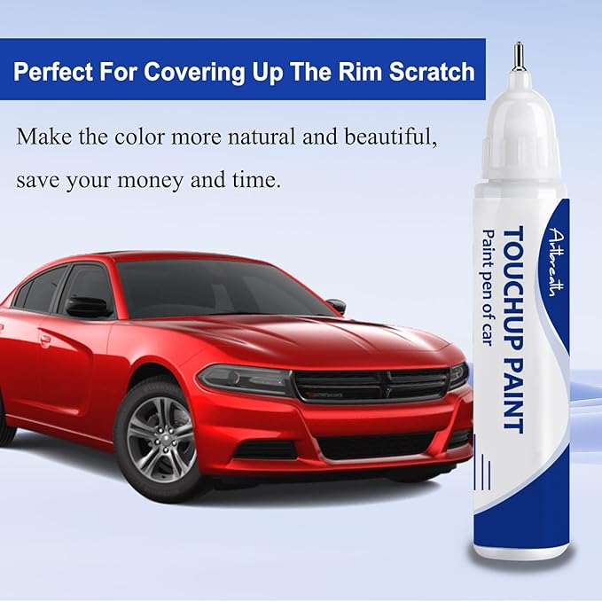 Firecracker Red(PRC/MRC) Touch Up Paint for Dodge-Exact Match–Chips and Nicks Car Paint Scratch Repair Kit Automotive Paint Pen for Challenger/Durango/Grand Caravan/Charger/RAM
