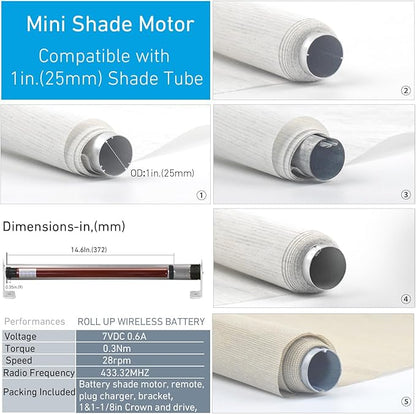 Rollerhouse Roller Shade Motor Motorized Systems