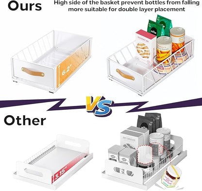 Pull out Cabinet Organizer, Heavy Duty Slide out Pantry Shelves Drawer Storage