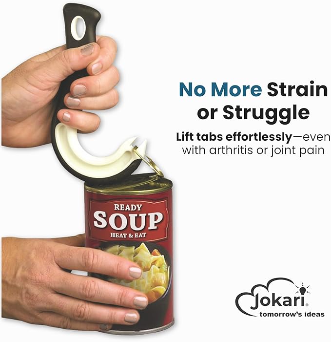 Ultimate Easy Open Ring Pull Can Opener 3 Pack by Jokari. Durable Non Slip