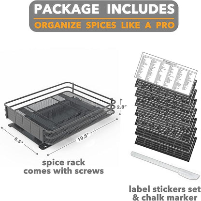 SpaceAid Pull Out Spice Rack Organizer