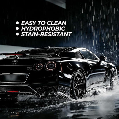 Rockrose Ultra Gloss TPU Black PPF Film for Car Paint Protection 30 in x 50FT Self-Healing, UV Protection, Scratch & Stain Resistant, Hydrophobic, Wet Installation, Strong Adhesive, 7.5 mil Thickness
