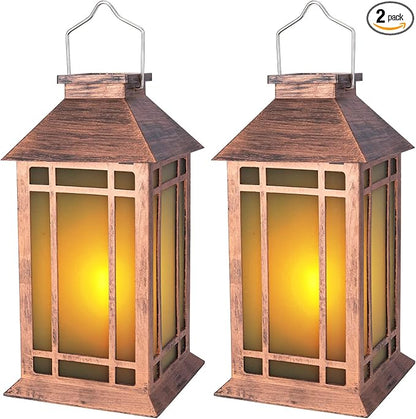 Afirst Solar Lantern Outdoor, Hanging Lights Decorative Outdoor Lighting Waterproof Umbrella Lights for Patio Garden, Table,Party Decor, 2 Pack