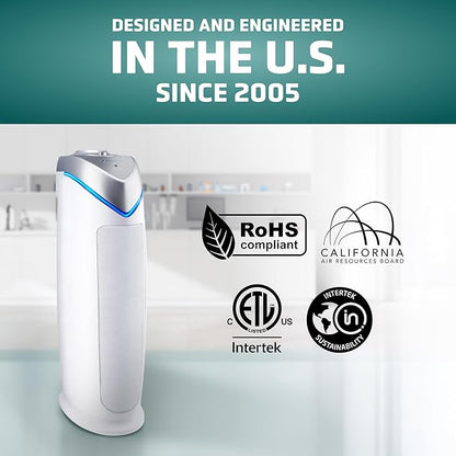 GermGuardian Air Purifier with HEPA 13 Filter, Removes 99.97% of Pollutants